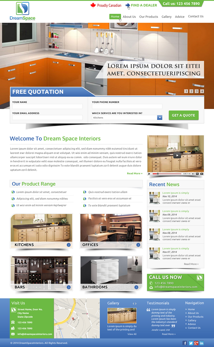 Graphic Design by Sbss for DreamSpace Interiors Corp. | Design #4916223