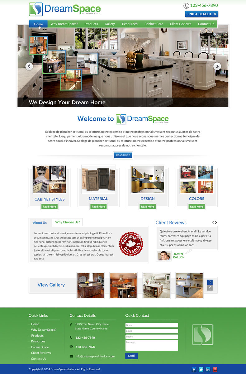 Graphic Design by Sbss for DreamSpace Interiors Corp. | Design #4916229