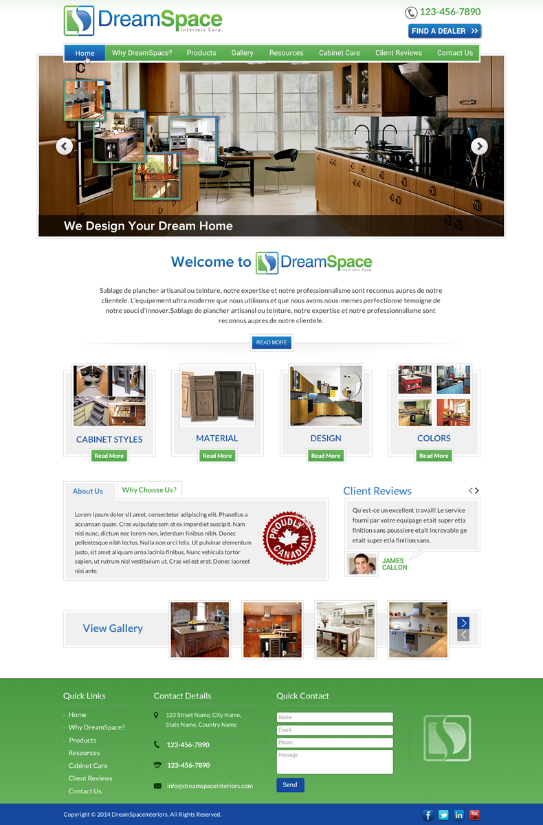 Graphic Design by Sbss for DreamSpace Interiors Corp. | Design #4916235