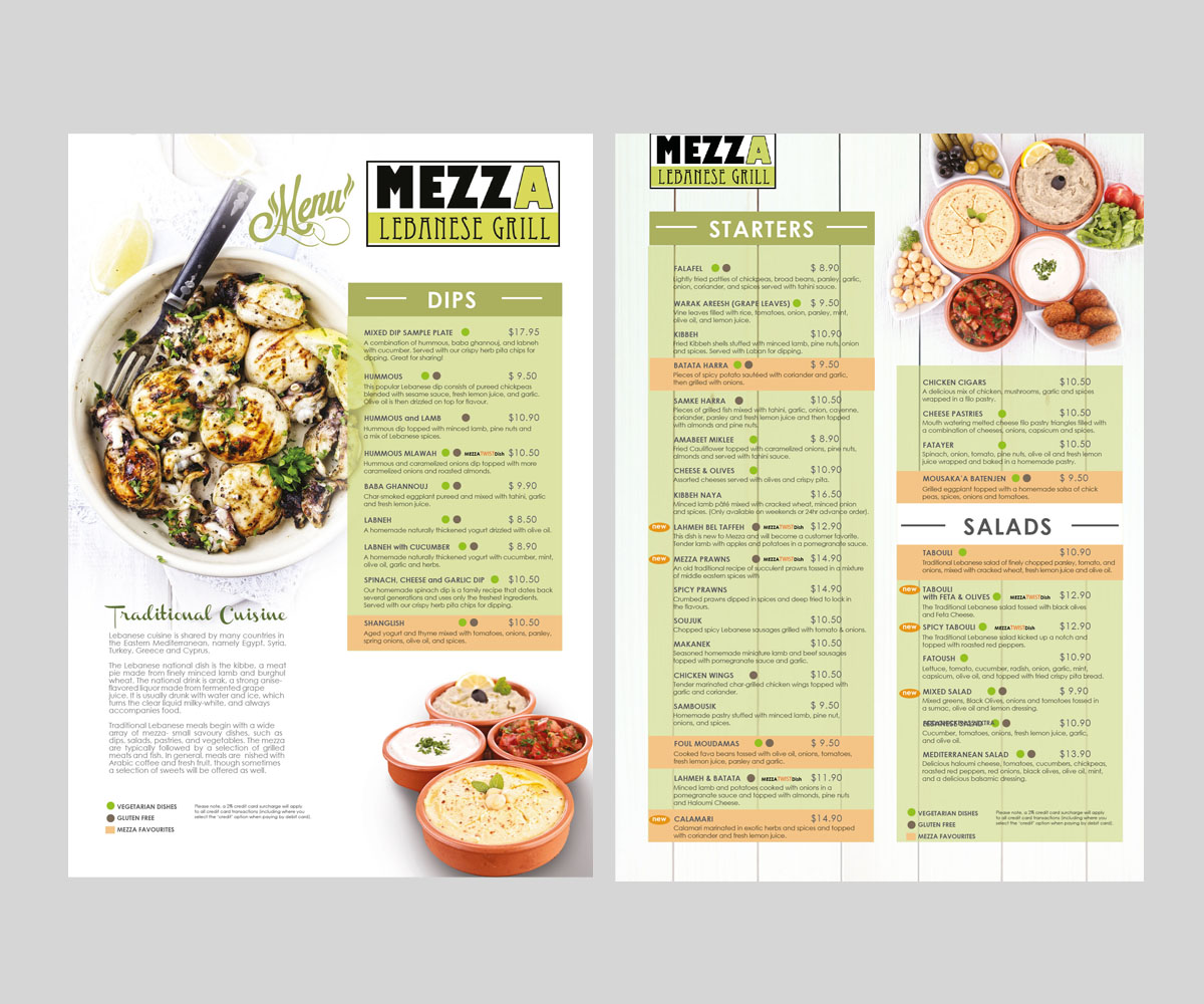 Design de Menu par NoirBlanc pour ce projet | Design #4919998