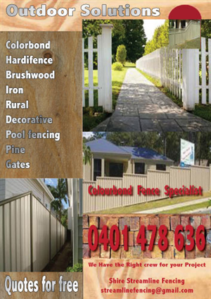 Flyer Design by Nishu Raina for shire Streamline Fencing | Design: #245602