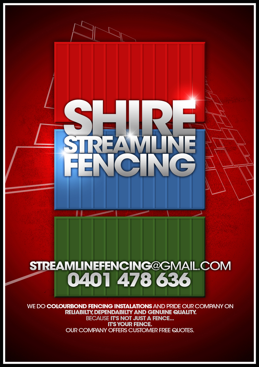 Flyer Design by disign for shire Streamline Fencing | Design #239508