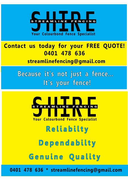 Flyer Design by A3 Graphic Design for shire Streamline Fencing | Design #245038