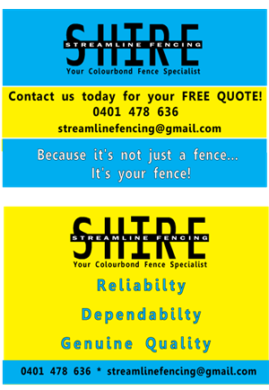 Flyer Design by A3 Graphic Design for shire Streamline Fencing | Design: #245039