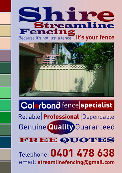 Design de Flyer par Dyal Design pour shire Streamline Fencing | Design #243911