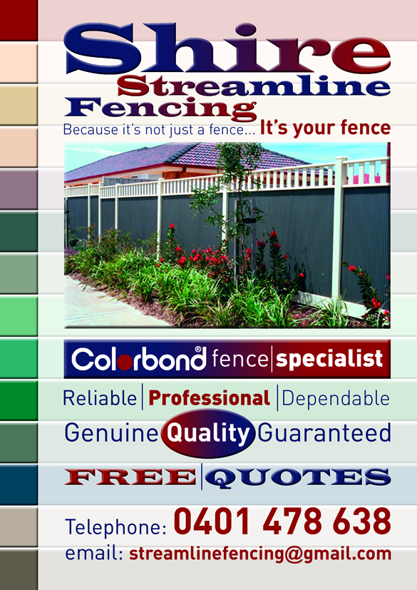Flyer Design by Dyal Design for shire Streamline Fencing | Design #248342