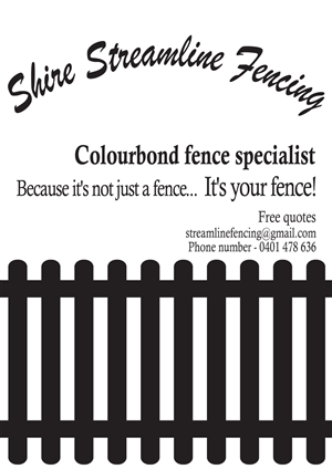 Diseño de Flyer por francescafred para shire Streamline Fencing | Diseño #242726