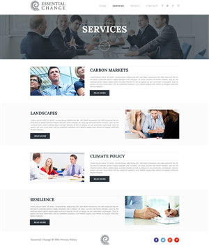 Essential Change Website | Web-Design von Behriatech