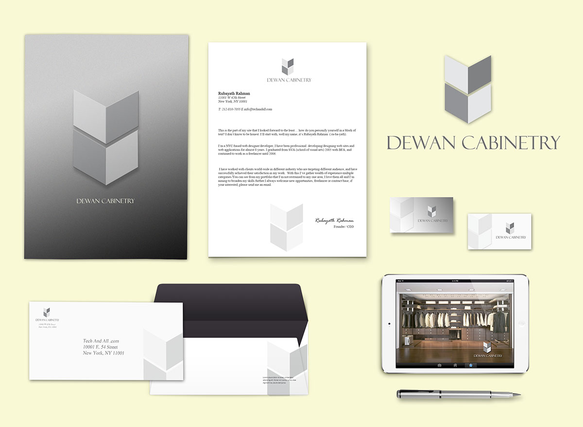Diseño de Logo por romina_f para Dewan Cabinetry | Diseño #4936523