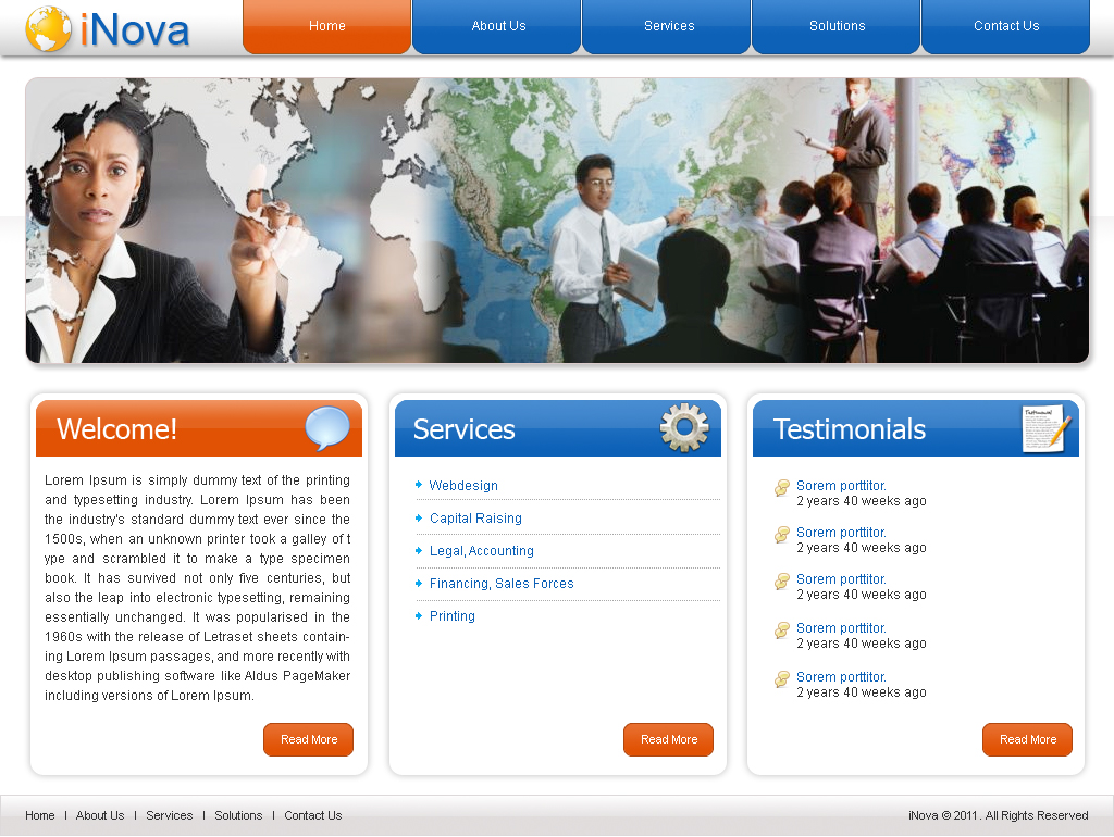 Web Design by Jagannath for iNova Capital Partners, Inc. | Design #241116