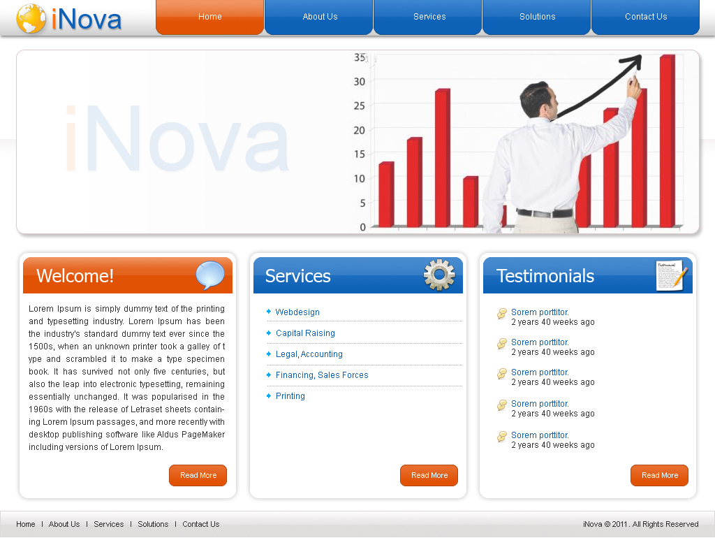 Web Design by Jagannath for iNova Capital Partners, Inc. | Design #242638