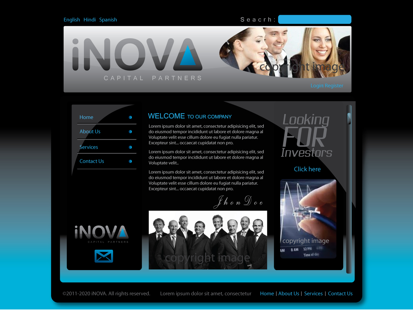 Web Design by Diego Fonseca for iNova Capital Partners, Inc. | Design #239862