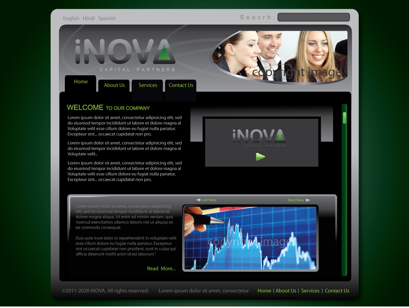 Web Design by Diego Fonseca for iNova Capital Partners, Inc. | Design #240856