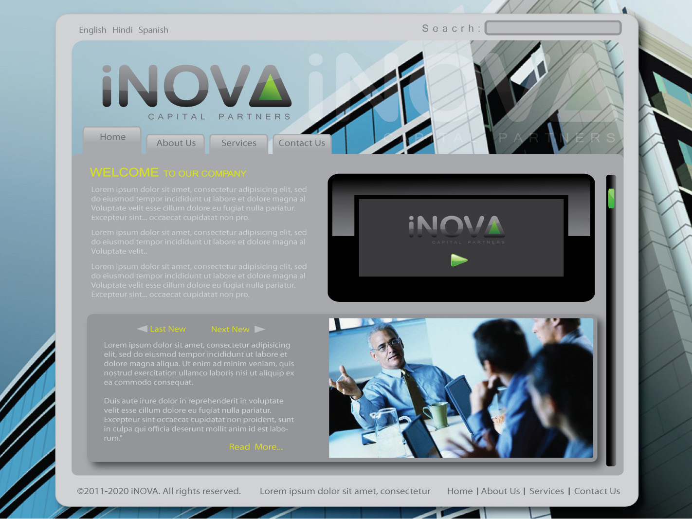 Web Design by Diego Fonseca for iNova Capital Partners, Inc. | Design #242208