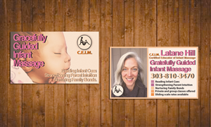 Infant Massage Instructor Business Card Design | Business Card Design by Sophie DL