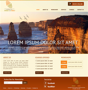 Web Design by Hetal  for Journey of Spirit and Soul | Design: #1414380