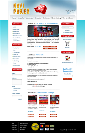 Arcade2u simple website Australia | Web Design by Expert Designer