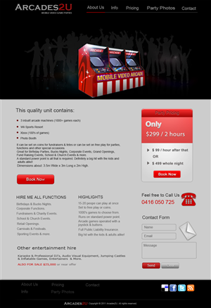 Web Design by Iulia for this project | Design #240532