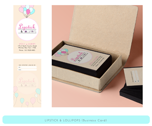 Diseño de Tarjeta de Presentación por Sarah Art para Lipstick & Lollipops | Diseño: #4920390