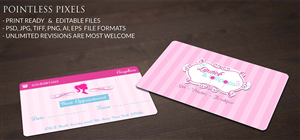 Diseño de Tarjeta de Presentación por Pointless Pixels India para Lipstick & Lollipops | Diseño: #4913044