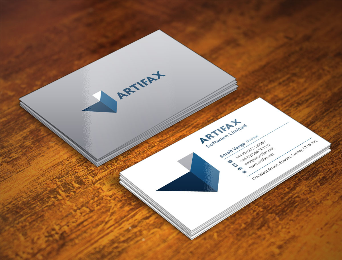 Design de Carte de Visite par INDIAN_Ashok pour Artifax Software Limited | Design #4910954