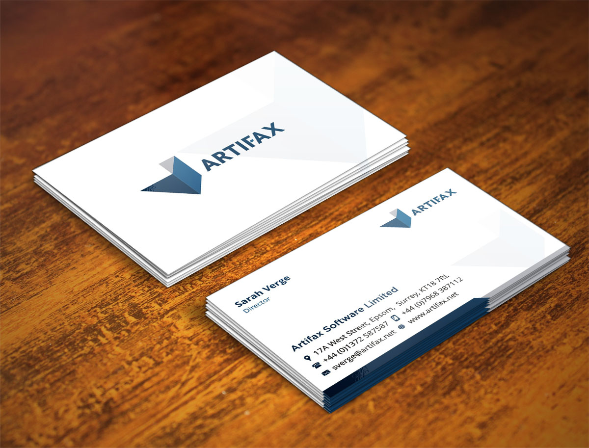 Design de Carte de Visite par INDIAN_Ashok pour Artifax Software Limited | Design #4910960