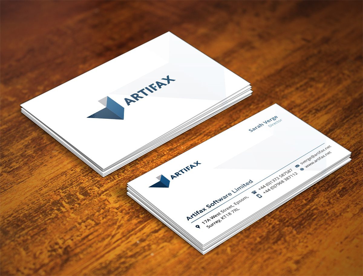Design de Carte de Visite par INDIAN_Ashok pour Artifax Software Limited | Design #4910965