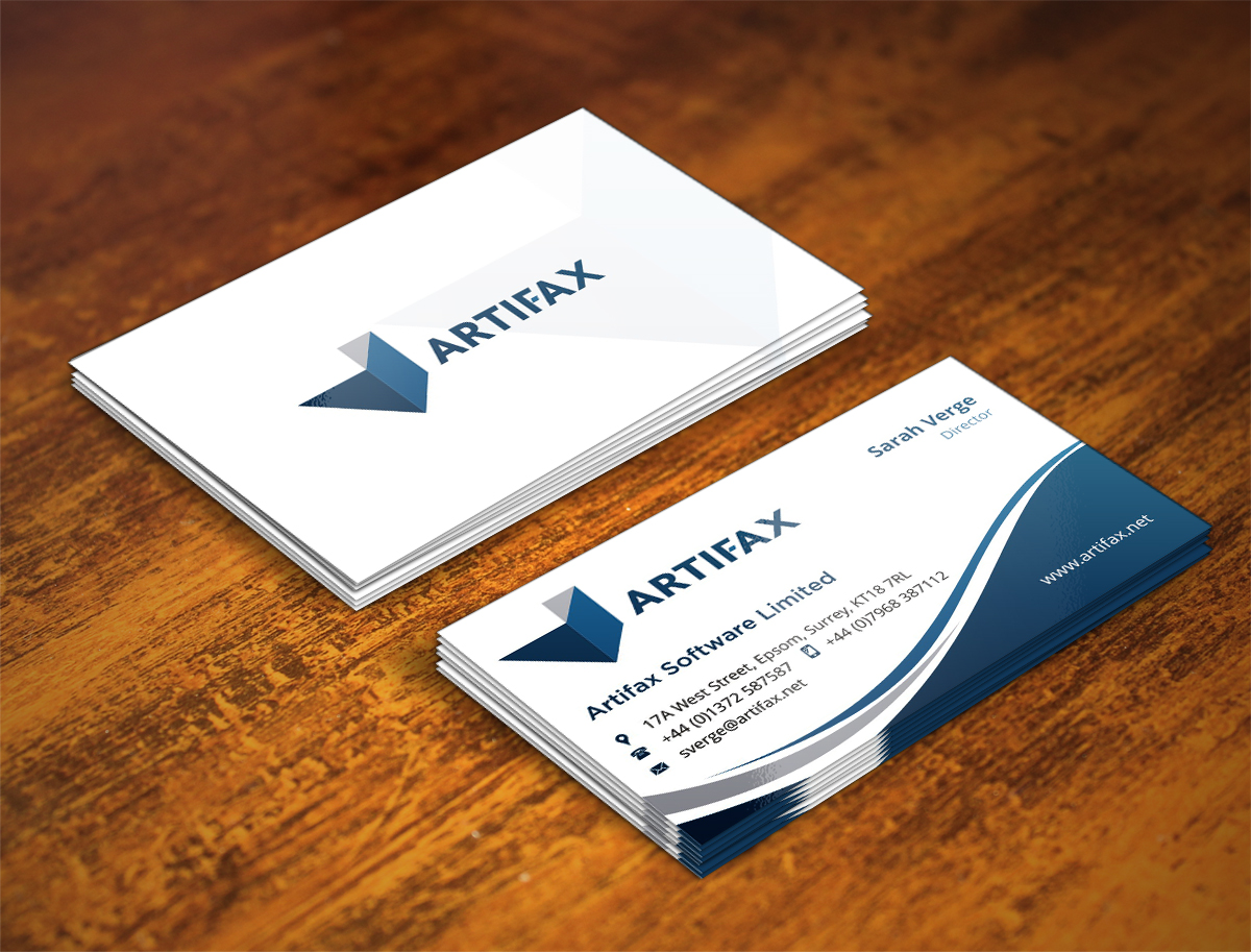 Design de Carte de Visite par INDIAN_Ashok pour Artifax Software Limited | Design #4910971