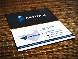 Design de Carte de Visite par Sajin pour Artifax Software Limited | Design : #4931225