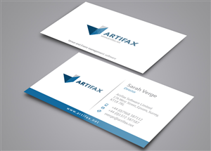 Design de Carte de Visite par Nicki Townsend pour Artifax Software Limited | Design : #5186789