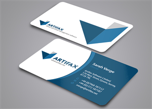 Design de Carte de Visite par Nicki Townsend pour Artifax Software Limited | Design : #5186797