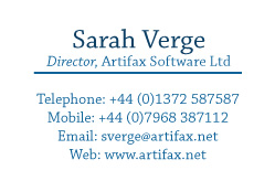 Design de Carte de Visite par Dre Ngugi pour Artifax Software Limited | Design : #4916872