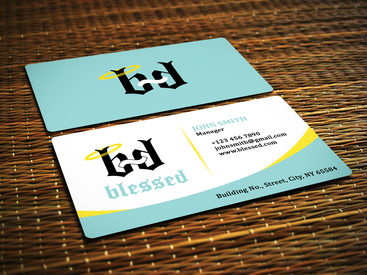 Business Card Design by Sajin for Blessed co. | Design #4939012