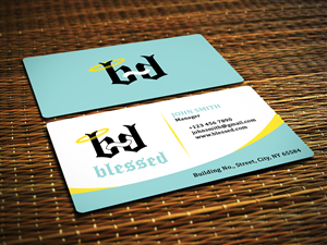 Business Card Design by Sajin for Blessed co. | Design: #4939012