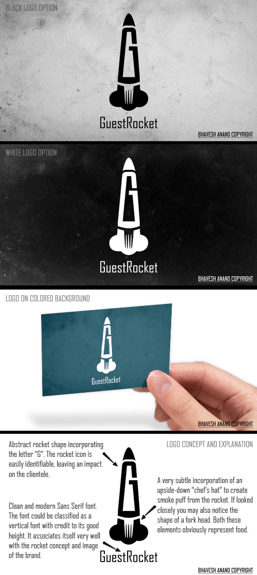 Logo-Design von Bhavesh Anand für GuestRocket | Design #1387598