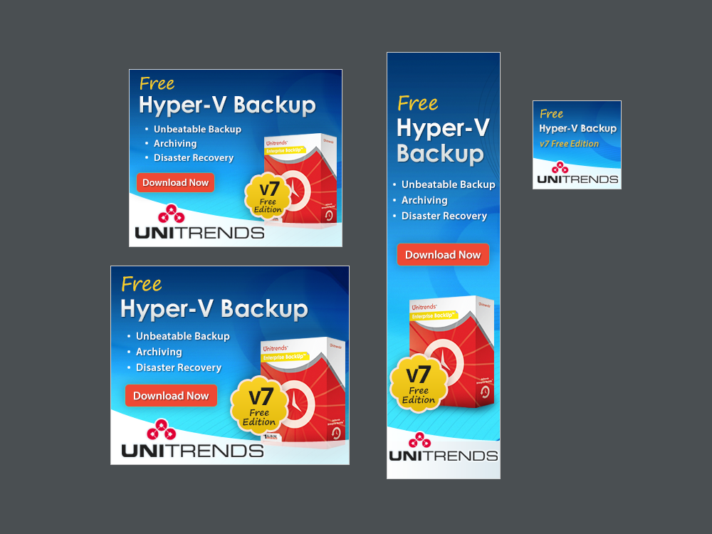 Banner Ad Design by yadunath for Unitrends | Design #1384949