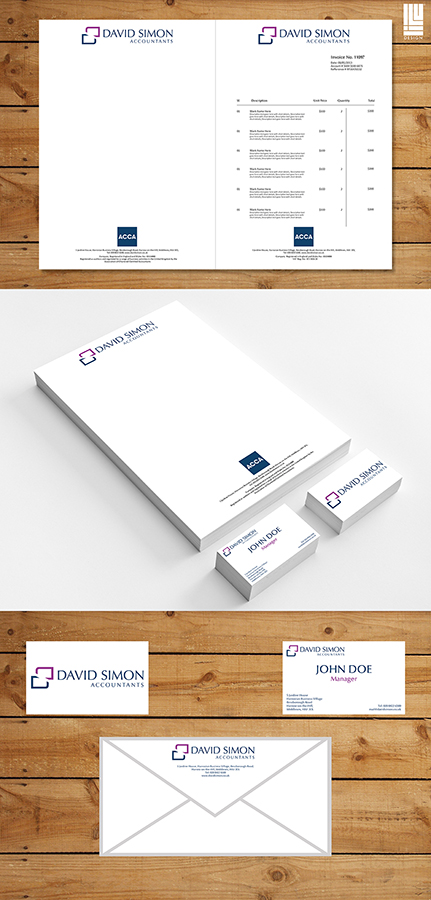 Stationery Design by Lilu Design for David Simon | Design #4927265