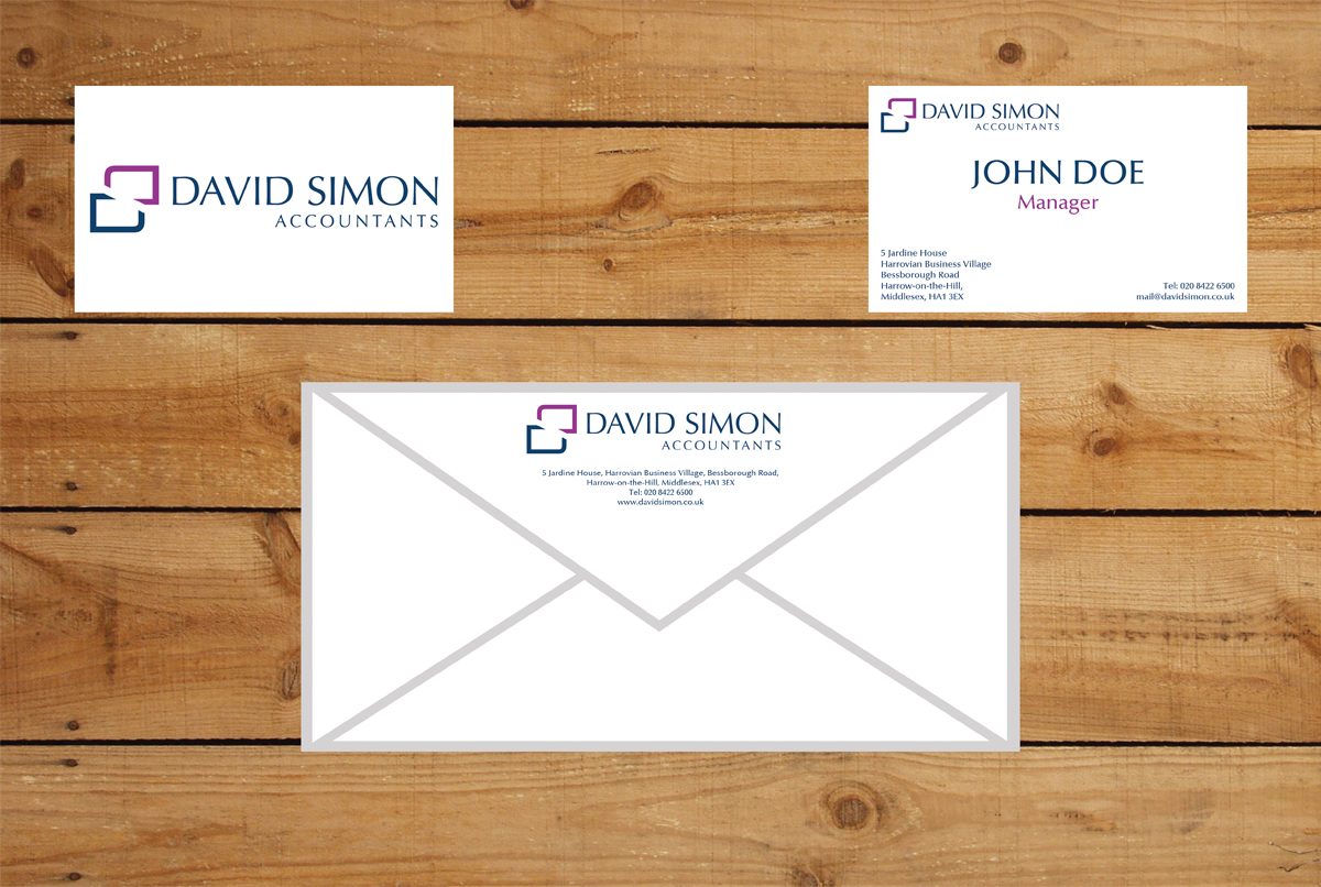 Stationery Design by Lilu Design for David Simon | Design #4927300