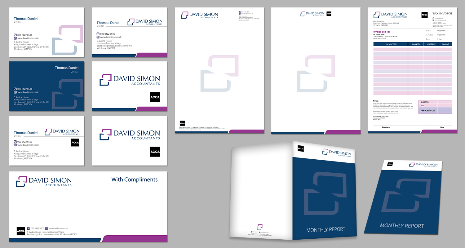 Stationery Design by kousik for David Simon | Design #5015137