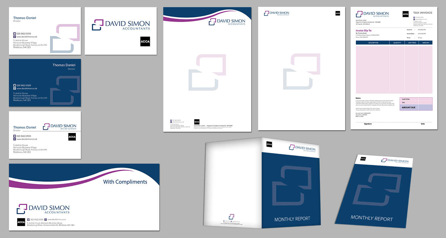 Stationery Design by kousik for David Simon | Design #5015321