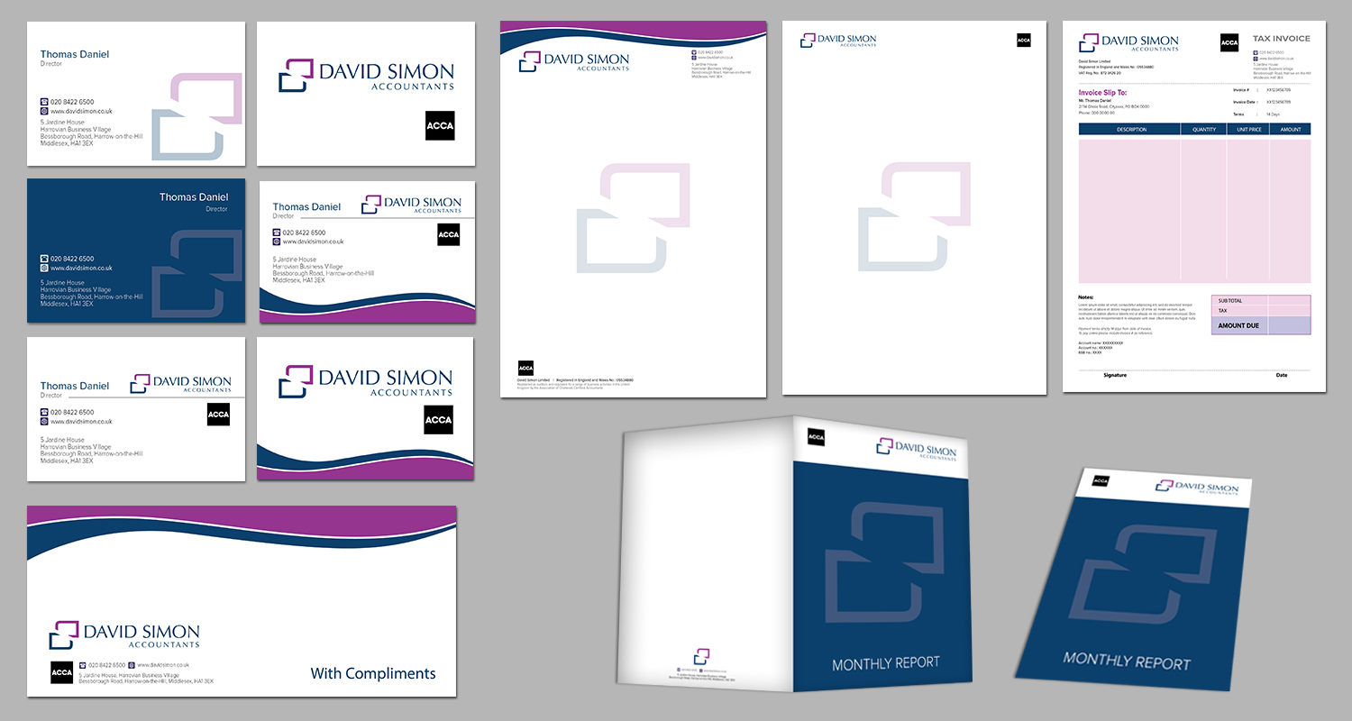 Stationery Design by kousik for David Simon | Design #5015325