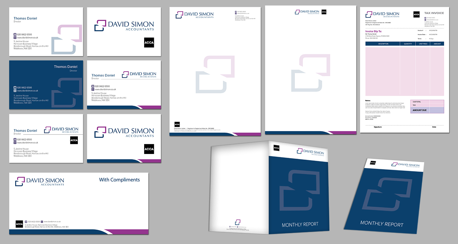 Stationery Design by kousik for David Simon | Design #5039887