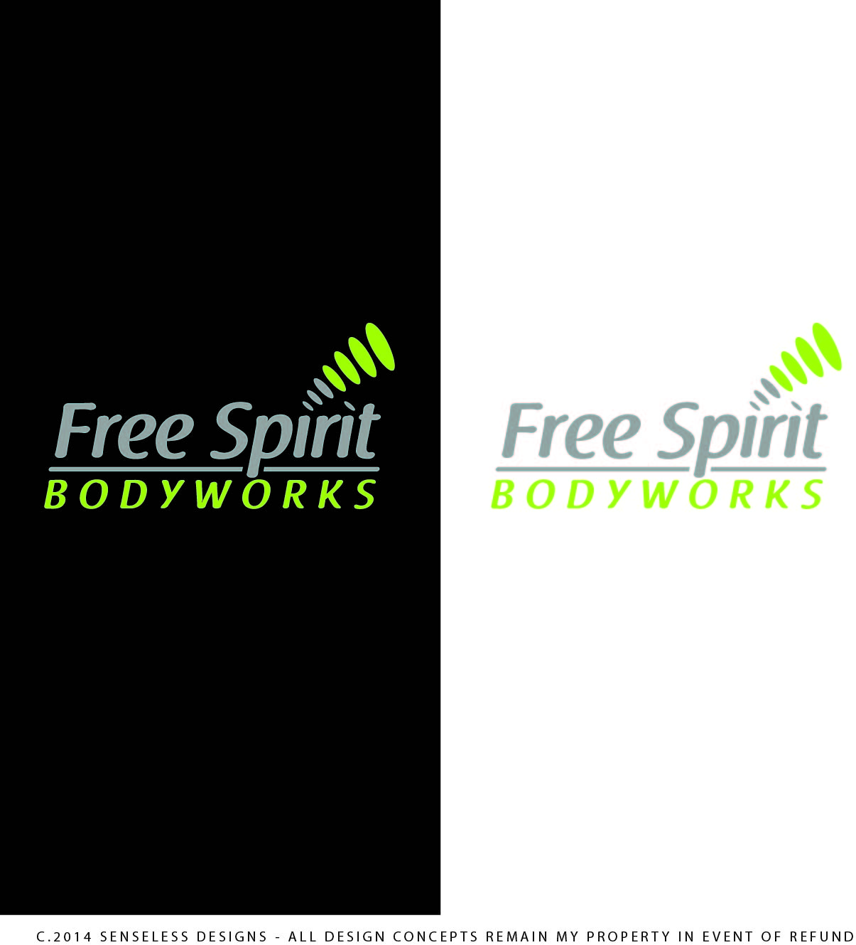 Logo Design by Senseless for Free Spirit BodyWorks | Design #4917132
