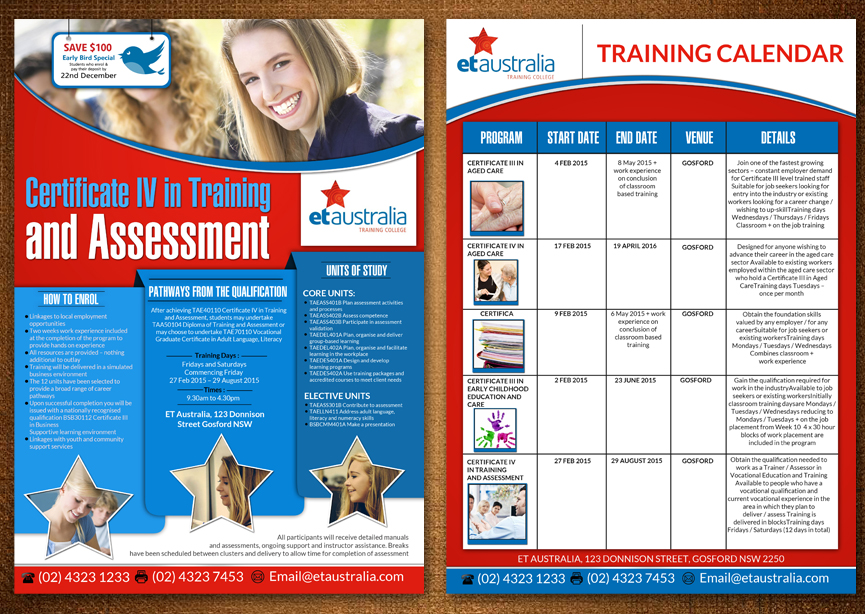 training flyer design
