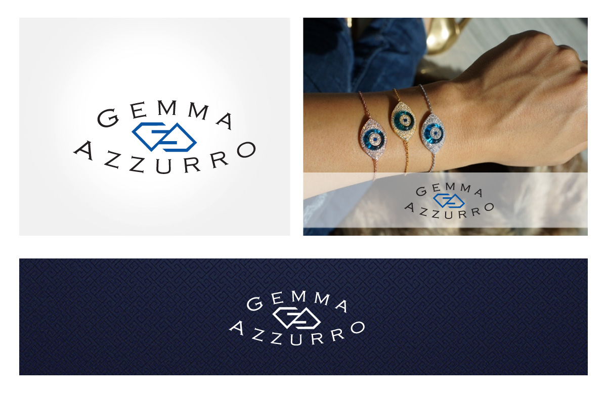 Logo Design by Silkyluss for Gemma Azzurro Jewelry | Design #4966902
