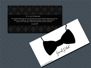Bow Tie Card Designs 7 Cards To Browse Welcome Card Project For Bow Tie Business Design By Acosmin