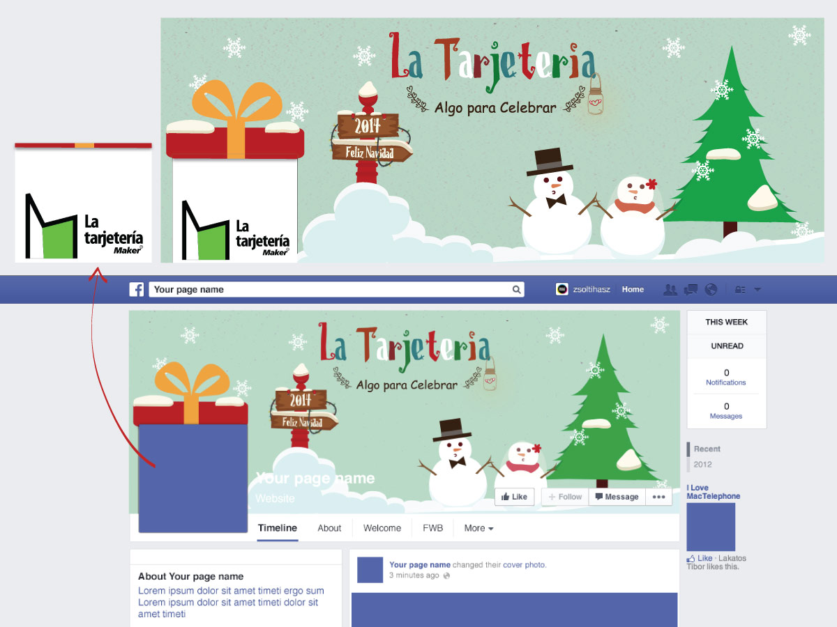 Facebook Design by AlejaBlanchet for this project | Design #4936770