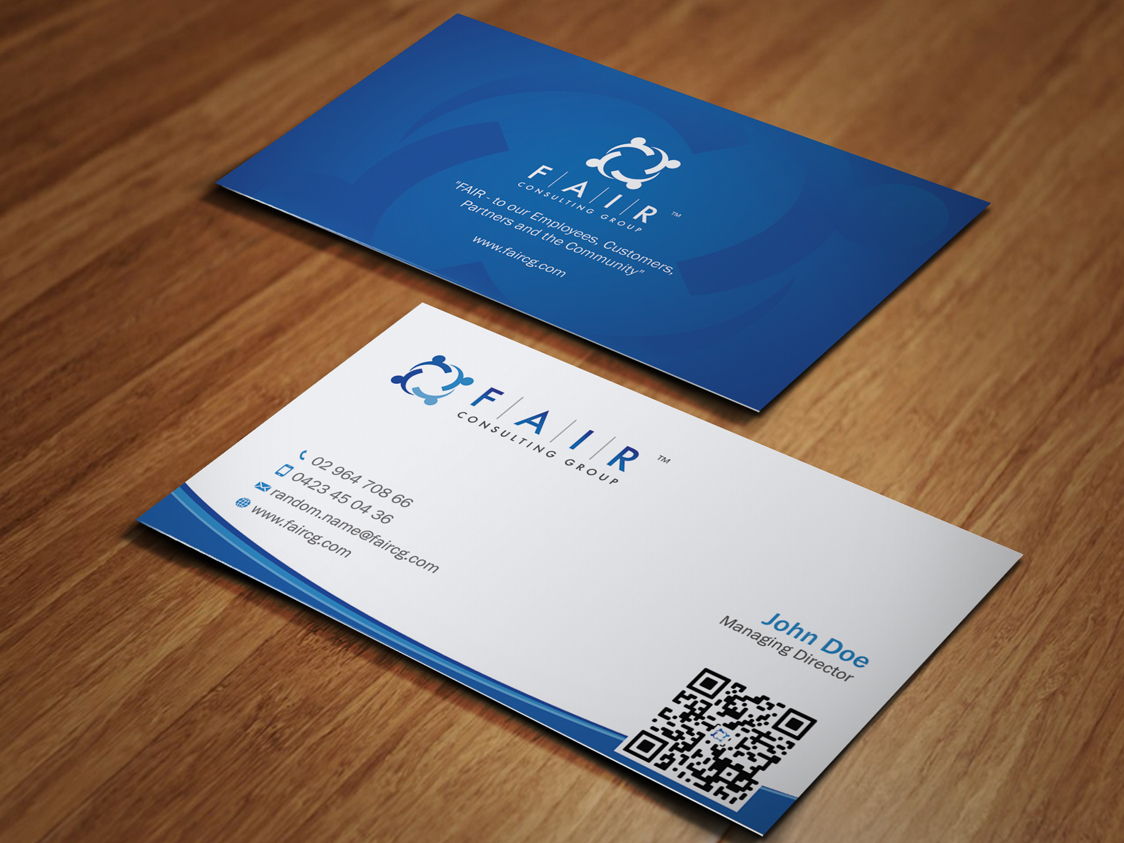 Diseño de Tarjeta de Presentación por acgrapix para FAIR Consulting Group Pty Ltd. | Diseño #1396259