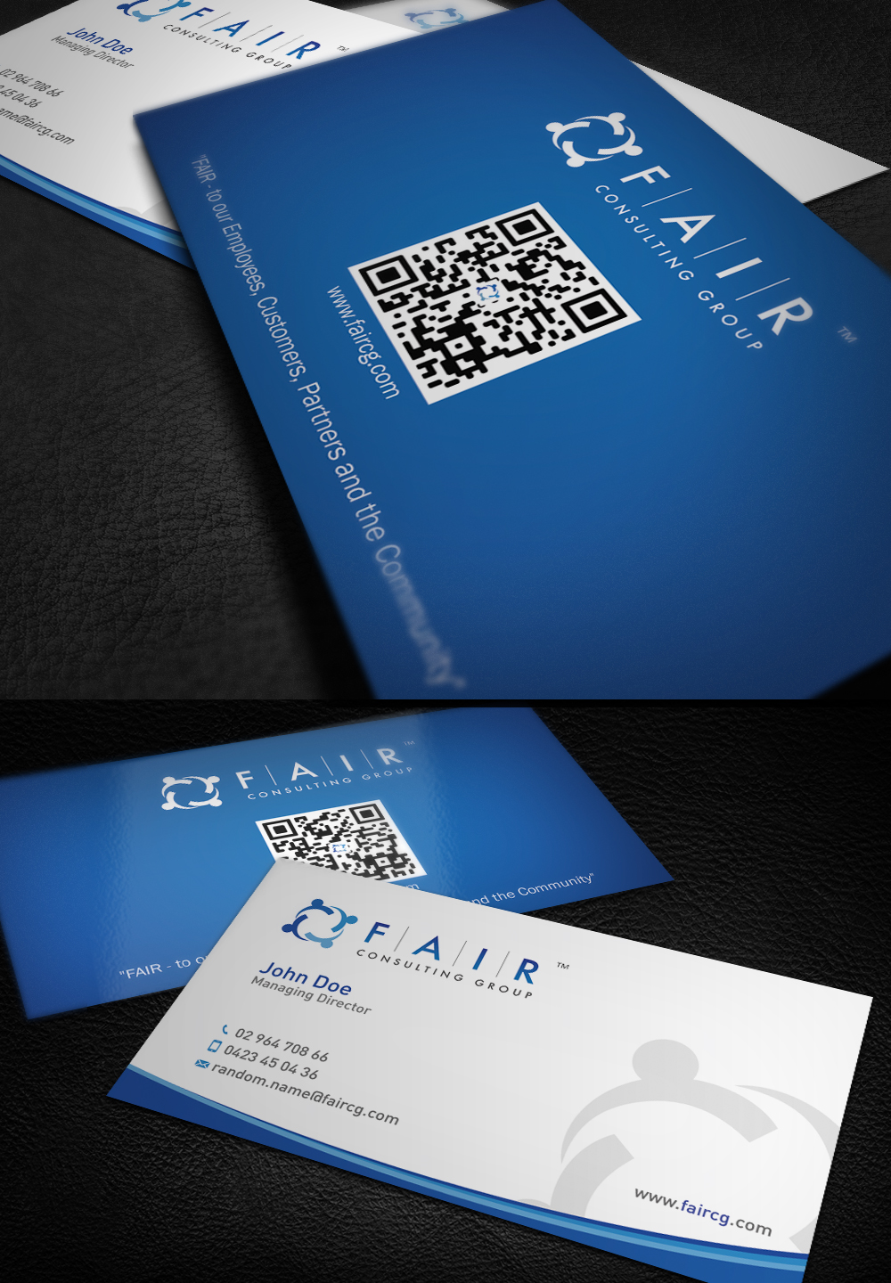Business Card Design by acgrapix for FAIR Consulting Group Pty Ltd. | Design #1408332