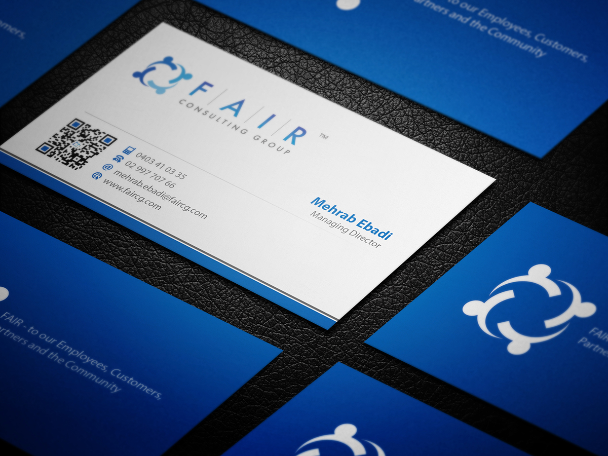 Diseño de Tarjeta de Presentación por BrandWar para FAIR Consulting Group Pty Ltd. | Diseño #1386084